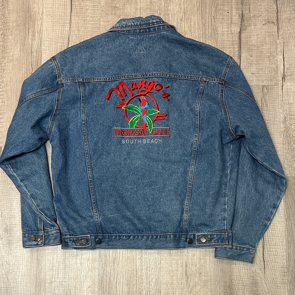 Mango’s Tropical Cafe Miami Vintage 90s Fulvio Denim Jacket